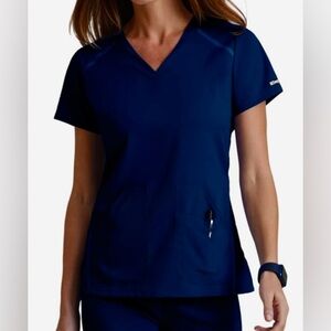 Indigo/Navy Grey's Anatomy Elevate Scrub Top